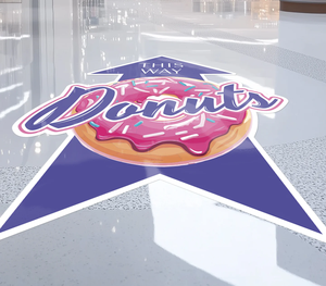 Adesivo Antiscivolo Personalizzato per Pavimenti, Forma e Dimensioni Personalizzabili, in PVC Resistente alle Intemperie, Logo Stampato Digitalmente - Product Image 5