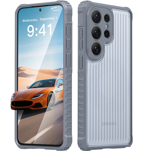 <span class=keywords><strong>2025</strong></span> Sang Trọng Matte Mờ Sóng TPU + PC Armor Thiết Kế Điện Thoại Chống Sốc Trường Hợp Đối Với Cho S24/S25 Siêu S20-S23 - Product Image 2