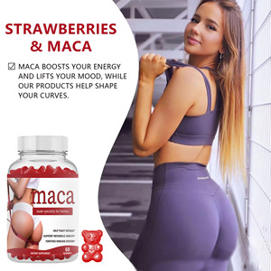 Caramelos Blandos de Maca en Forma de Corazón, Caramelos Blandos Vegetales Sin Azúcar con Maca Natural para el Apoyo de la Salud de la Cadera, 60 Cápsulas - Product Image 2