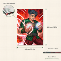 Póster Decorativo de Plástico con Efecto de Movimiento de Anime y Dibujos Animados en 3D de Joyrint