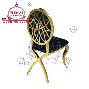 Chaise dinante durable d'acier inoxydable de dos rond pour des événements extérieurs de villa de noces - Product Image 3