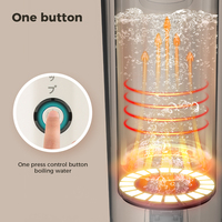Bouilloire électrique portable petite taille et chaudière à eau électrique à ébullition rapide tasse de conception portable adaptée au camping et à la randonnée