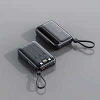 Offre Spéciale câble intégré petite alimentation mobile mince 10000mAh batterie externe à charge rapide