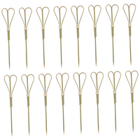 Brochettes en forme de cœur de qualité alimentaire pour cocktails et garnitures d'apéritif, brochettes jetables pour grillades, fruits et desserts