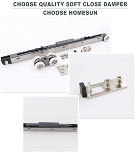 Cierre suave colgando puerta corredera Hardware de amortiguador con carril de la pista - Product Image 3