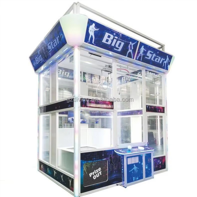 2025 Hot Selling Huge Toy House Big Coin Operated Crane Claw Game Amusement Game Simulator for Kids and Game Centers