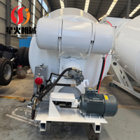 Citerne de mélange de ciment portable montée sur camion, 3m3 de volume, à entraînement hydraulique, haute efficacité de mélange