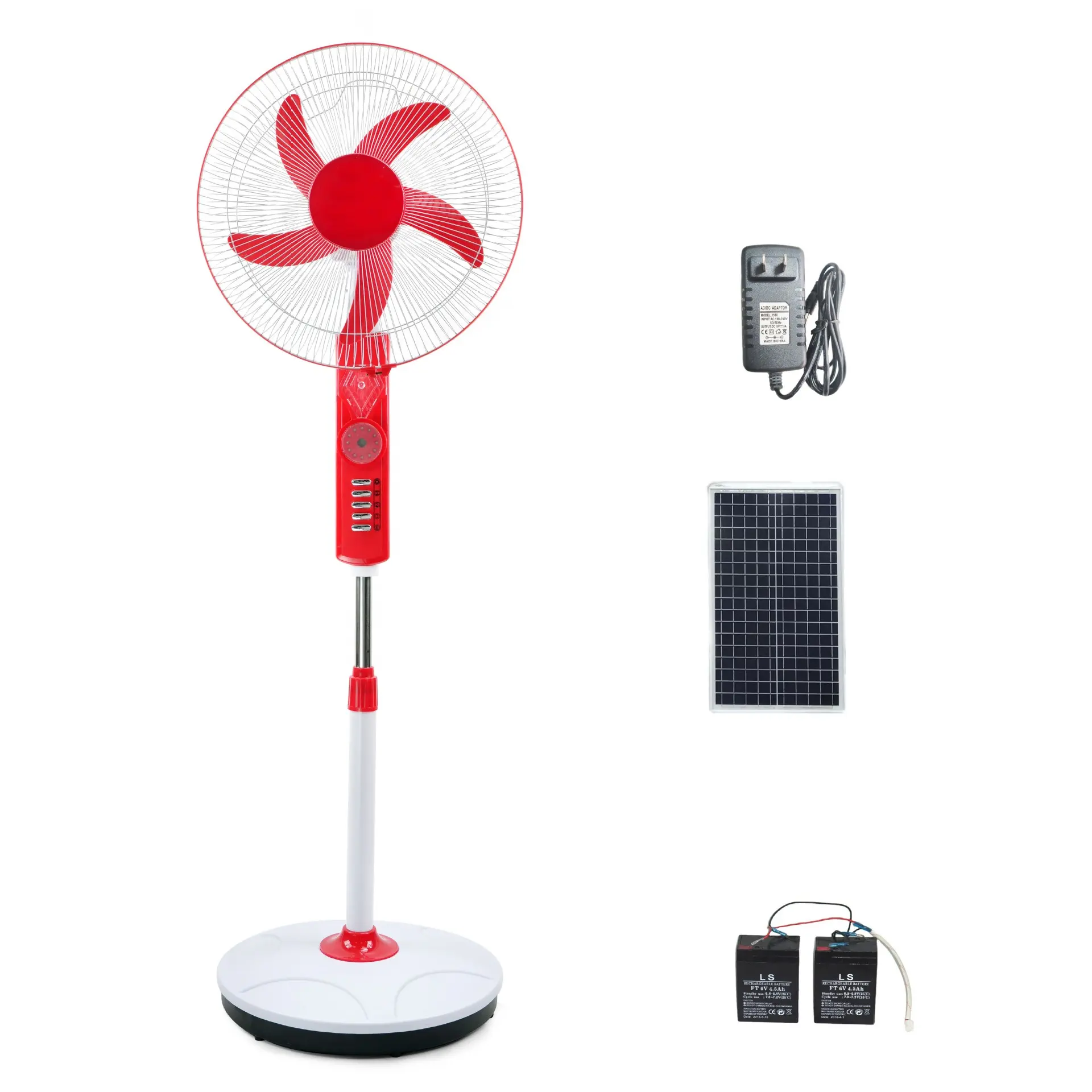 16 inch stand air cooler fan motor big dc 18" solar rechargeable standing cooling fan floor electrical with remote control