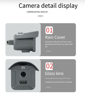 Caméra de sécurité étanche IP68 en aluminium, caméra vidéo anti-explosion - Product Image 4