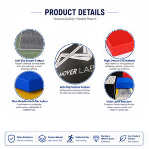 Colchonetas Tatami Profesionales de Esponja Antideslizantes y Duraderas para Entrenamiento de Judo, MMA y BJJ en Dojo - Product Image 4