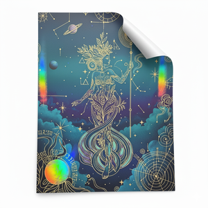 Impressions d'art numériques personnalisées de qualité supérieure, affiches A2 <span class=keywords><strong>A3</strong></span> A4, holographiques/avec feuille d'or, fanart, illustrations, décoration murale, affiches pour la maison - Product Image 5