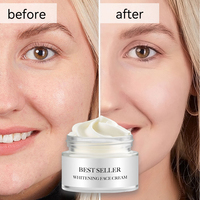 Crème Corporelle et Faciale Éclaircissante Rapide à la Perle Mixte, Enrichie en Arbutine, Collagène et Nacres pour Beauté, Usage Jour et Nuit, Vrac, Certifiée Halal