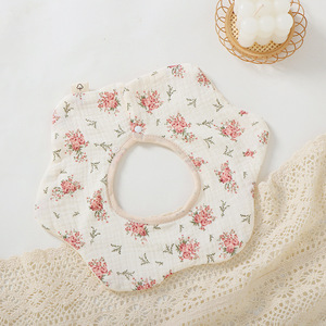 Nouveau-né fille coton bavoirs festonnés pour bébés collier manger bavoirs à bulles élastiques produits pour bébés bavoirs - Product Image 3