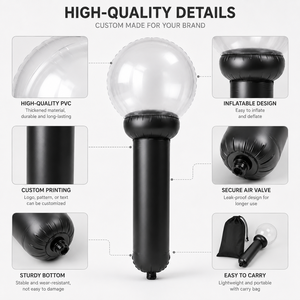 Lampe torche gonflable géante militaire personnalisée de 1,5 mètre, idéale pour les événements, concerts et magasins K-pop - Product Image 4