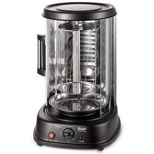 Asador Eléctrico RAF R.8630 21L 1500W 3 en 1 con Brochetas Giratorias 360°, Puerta de Vidrio y Temporizador de Apagado Automático de 60 Minutos <span class=keywords><strong>para</strong></span> Asar Pollo y BBQ - Product Image 4