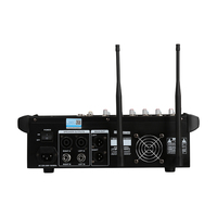 Amplificateur de puissance audio numérique OEM GM6X 6 canaux 450W pour DJ avec 4 microphones sans fil et mixeur audio USB alimenté