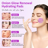 ALIVER Soins du visage : Lingettes tonifiantes éclaircissantes et hydratantes à l'extrait d'oignon violet, exfoliantes et régénérantes pour une peau éclatante
