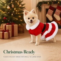 Robe de Noël pour chien, jupe décorée de flocons de neige, costume de Père Noël pour chiot Teddy ou Caniche, vêtements d'automne et d'hiver, vente en gros