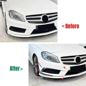 StarNav Pour Mercedes Benz Classe A W176 A200 A250 A45 AMG 2013-2015 Spoiler de pare-chocs avant, Couvercle de lame d'air, Garniture de canard, Kits de carrosserie - Product Image 1