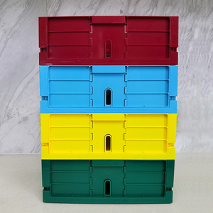 Folding Storage Box Wholesale Price Storage Box Foldable Plastic Egg Transport Crate Plastic Paper Toys Organizer Rectangle