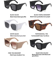 Lunettes de soleil rétro 2026 à grande monture pour femme, style œil de chat carré, verres TAC tendance, protection UV400, pour activités de plein air, voyage, plage et conduite