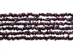 <b>Red</b> Garnet Tiny Nugget Chip <b>Beads</b> Hyderabad Uncut Gemstone 16 Inch 32 Inch Strand - Product Image 5