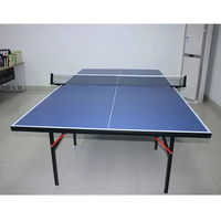 Ensemble de table de tennis de table d'intérieur pliable portable de 18mm d'épaisseur avec filet de boules de cadre en métal écologique