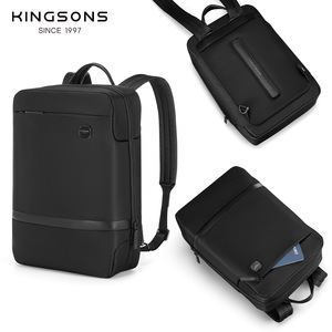 Kingsons Business <b>Backpack</b> Black Water Repellent Laptop <b>Compartment</b> Men's Everyday Use Spring 2026 - Product Image 3