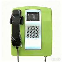 Téléphone public de campus scolaire en acier laminé avec système RFID, communication IP, analogique et 4G, durable, uniquement pour l'appel.
