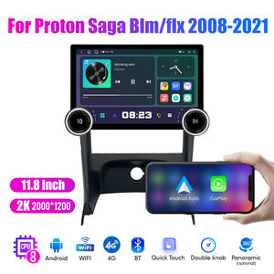 Autoradio Android 2Din 11,8 pouces pour Proton Saga <span class=keywords><strong>Blm</strong></span> 2008-2021 Écran QLED 2K Stéréo de voiture Lecteur DVD de voiture Carplay Android <span class=keywords><strong>Auto</strong></span> - Product Image 3