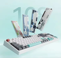 Clavier mécanique OEM tri-mode 108 touches pleine taille, avec joint d'étanchéité, hot-swap, RGB, touches PBT, batterie 4000 mAh, pour le gaming et le bureau