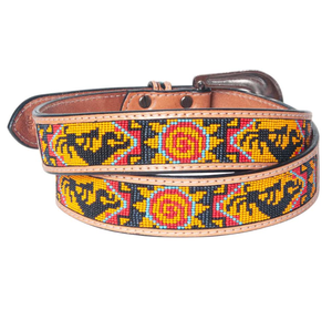 La mejor calidad, hecho a medida, piel de vaca, cuentas occidentales, estilo Vintage, hebilla de aleación, longitud ajustable, fabricante indio directo para hombres - Product Image 2