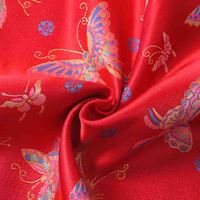 Yili nouveau Phoenix queue papillon fleur colorée papillon étincelant Style chinois Polyester fil d'or Jacquard vêtements tissu