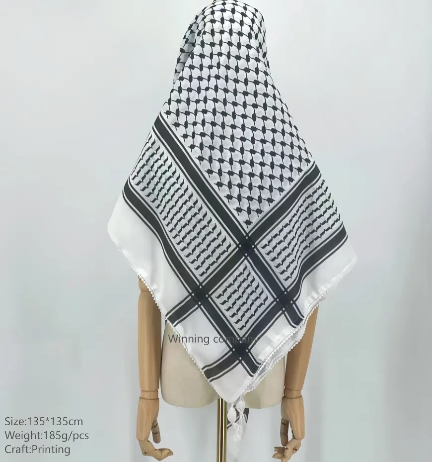 Dubai Shemagh bufanda musulmana turbante bufandas cuadradas Arabia Saudita hombres pañuelo árabe Keffiyeh Shmagh