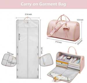 Free Sample Convertible Garment Duffle <b>Bags</b> <b>for</b> Men Women with Shoe Compartment - 2 in 1 Hanging Suitcase <b>Suit</b> Travel <b>Bags</b> - Product Image 4