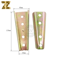 Venta al por mayor de fábrica: Conectores de metal de hierro de 9cm/12cm/13cm (120mm) para muebles, bisagras de unión para sofá y cama con herrajes de conexión cincados.