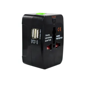Adaptateur secteur prise de courant adaptateur de voyage 2 USB classique vente chaude UK US AU EU Plug World Universal Travel Plug avec prise 6A