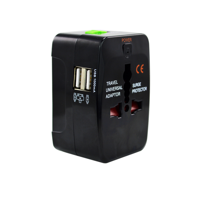 AC Adapter Power Outlet Travel Adapter 2 USB Classical Hot Selling UK US AU EU Plug World Universal Travel Plug with Socket 6A