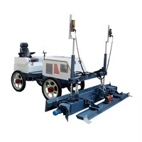 Mini-niveleuse laser vibrante portée pour béton, idéale pour petites dalles de sol et terrains.