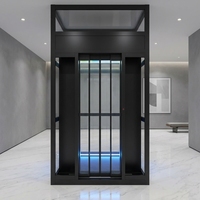 Ascensor Moderno para Viviendas, Puerta Doble Abatible Eléctrica con Construcción Metálica para Apartamentos, Villas y Almacenes