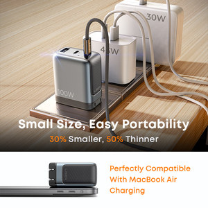 Cargador USB C LISEN GaN de 100W con 3 Puertos, Carga Rápida, Plegable, para MacBook, iPad, <span class=keywords><strong>iPhone</strong></span> 17, Samsung S26, Ideal para Viajes - Product Image 5