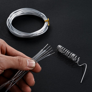 <b>Silver</b> Plastic Coated Aluminum <b>Wire</b> 1.2mm 1.5mm 2mm 2.5mm 3mm DIY Jewelry Making Craft Supplies Bonsai Styling <b>Wire</b> - Product Image 4