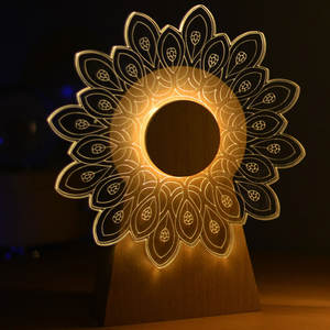 Boîte à musique rotative en bois cadeau créatif USB Rechargeable <span class=keywords><strong>moulin</strong></span> à vent Table lampe de nuit décoration de la maison - Product Image 5