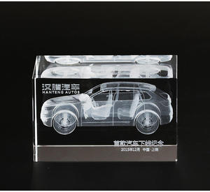 Jy Nguồn cung cấp nhà máy K9 Pha Lê Chất lượng cao trống Cube 3D khắc laser pha lê khung ảnh - Product Image 2