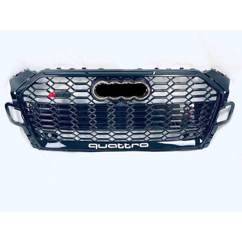 Calandre avant modifiée RS5 pour A5 S5 (20-25) - Cadre noir - Badge argenté