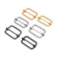 Sangle réglable pièces de curseur de haute qualité fer anneau carré ceinture en métal Zinc cuir plastique-sangle sac matériel accessoires
