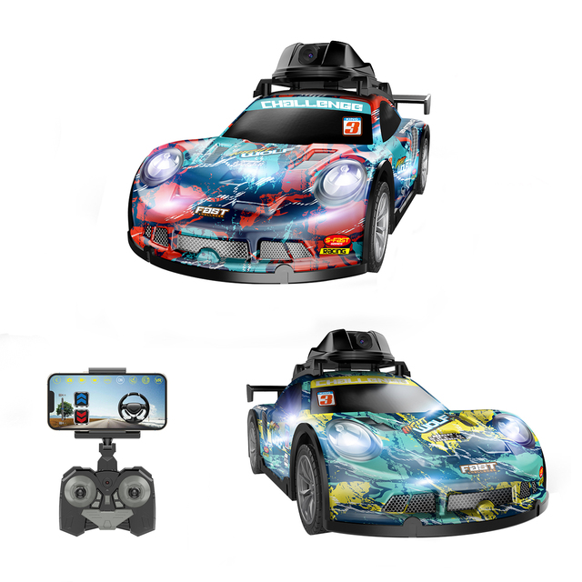 DWI Dowellin 2.4G APP Controlled Electric Car Toys RC Drift Car RC Car with Camera HD 720P FPV for Kids