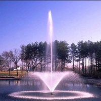 Fontaine d'eau flottante personnalisée Water Faery en acier inoxydable avec fonction musicale et danse pour jardin, étang, lac