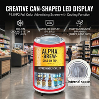 Pantalla LED Jode Can Display para Publicidad Creativa, HD P2 a Todo Color, Alto Brillo 700cd, Diseño de Lata de Cerveza, Ideal para Eventos