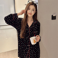 Ensemble de pyjama en velours respirant de luxe léger Haute Couture, style Instagram, pour femme, confortable comme un île, idéal pour se détendre